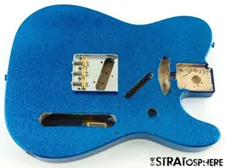 FENDER J MASCIS ROAD WORN TELE BODY & HARDWARE TELECASTER BOTTLE ROCKET BLUE