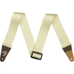 FENDER 2-INCH WIDE AM PRO SEAT BELT GUITAR STRAP, OLYMPIC WHITE