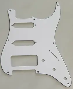 CUSTOM FOR FENDER 8 SCREWS STRATOCASTER S-S-P90 GUITAR PICKGUARD 3-PLY WHITE