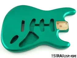 NEW REPLACEMENT BODY FOR FENDER STRATOCASTER STRAT, ALDER, METALLIC GREEN