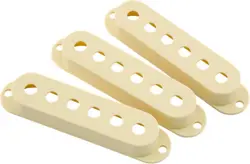 GENUINE FENDER ROAD WORN STRATOCASTER PICKUP COVERS, AGED WHITE (3) 099-7207-000