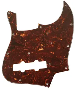 PICKGUARD FOR FENDER JAPAN JAZZ BASS STYLE GUITAR  4-PLY-BROWN TORTOISE