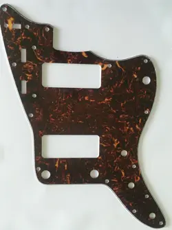 GUITAR PICKGUARD FOR FENDER US JAZZMASTER P90 STYLE,4 PLY BROWN TORTOISE