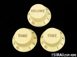 FENDER JIMI HENDRIX MODEL STRATOCASTER STRAT, GUITAR KNOBS VOLUME TONE