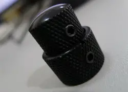 1 PCS CONCENTRIC STACKED KNOB FOR FENDER STRAT TELE BASS GUITAR BLACK