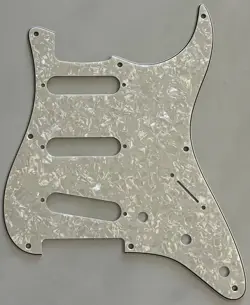CUSTOM FOR FENDER 57 STRATOCASTER 8-HOLE GUITAR PICKGUARD IVORY WHITE PEARL