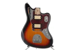 FENDER KURT COBAIN JAGUAR BODY SUNBURST FINISH FULLY LOADED WARPED PICKGUARD