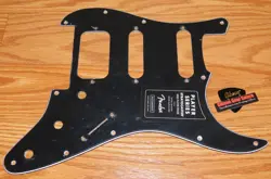 FENDER STRATOCASTER PICKGUARD BLACK PLAYER SERIES STRAT HSS GUITAR PARTS FLOYD