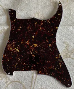 FOR FENDER STRATOCASTER STRAT BLANK 4 SCREW GUITAR PICKGUARD 4PLY BROWN TORTOISE