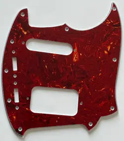 FOR FIT FENDER KURT COBAIN JAG-STANG STYLE GUITAR PICKGUARD 4 PLY RED TORTOISE