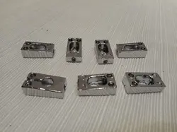 7 NEW CHROME ELECTRIC GUITAR SADDLES FOR FENDER STYLE GUITAR BRIDGE