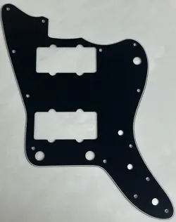 CUSTOM FOR FENDER JAPAN JAZZMASTER STYLE GUITAR PICKGUARD 3-PLY BLACK