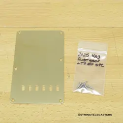 2025 FENDER CUSTOM SHOP NOS STRATOCASTER GOLD ANODIZED TREMOLO COVER BACK PLATE