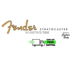 STRATOCASTER DECAL 50S FENDER STYLE WATERSLIDE ULTRA-HI-RES NEW NON-METALLIC