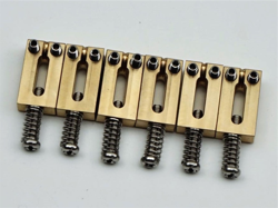 SOLID BRASS BRIDGE SADDLES FOR FENDER STRATOCASTER TELECASTER  2 1/16
