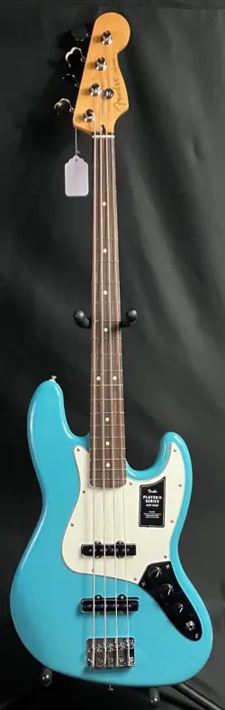 FENDER PLAYER II JAZZ BASS 4-STRING BASS GUITAR AQUATONE BLUE FINISH