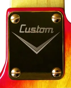 NECK PLATE NECKPLATE GOLD FENDER STRAT TELE P BASS J BASS GUITAR CUSTOM