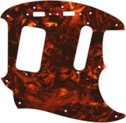 WD CUSTOM PICKGUARD FOR FENDER 1990'S JAG-STANG #05F FAUX TORTIOSE