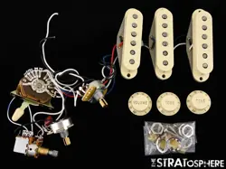FENDER AMERICAN PROFESSIONAL II STRAT V MOD PICKUPS POTS KNOBS SWITCH PUSH/PUSH