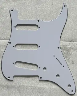 CUSTOM FOR FENDER 57 STRATOCASTER 8-HOLE STYLE GUITAR PICKGUARD 3-PLY WHITE