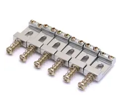 (6) CHROME 70S STYLE SADDLES FOR VINTAGE FENDER STRATOCASTER/STRAT BP-0015-010