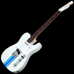 FENDER 2023 COLLECTION MIJ TRADITIONAL 60S TELECASTER OLYMPIC WHITE BLUE STRIPE