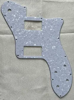 CUSTOM FOR FENDER SQUIER TELECASTER DELUXE PAF GUITAR PICKGUARD WHITE PEARL