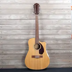 FENDER CD-140SCE 12 STRING ACOUSTIC ELECTRIC GUITAR AS IS TOP CRACK