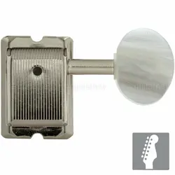 NEW GOTOH SD91-P5W 6-IN-LINE VINTAGE STYLE TUNERS FOR FENDER STRAT TELE - NICKEL