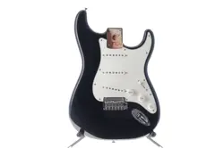 FENDER STRATOCASTER BODY PLAYER SERIES BLACK FULLY LOADED WARPED PICKGUARD