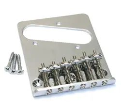 TB-5034-010 CHROME 6-SADDLE BRIDGE FOR IMPORT FENDER/SQUIER TELECASTER/TELE