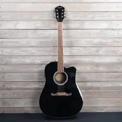 FENDER FA-125CE DREADNAUGHT ACOUSTIC ELECTRIC GUITAR AS IS HEADSTOCK DAMAGE