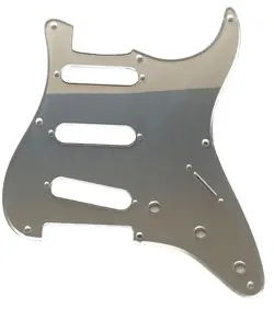 FOR FENDER '57  STRAT/STRATOCASTER 8-HOLE GUITAR PICKGUARD 1 PLY SILVER MIRROR