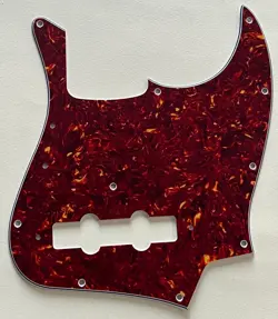 RED TORTOISE PICKGUARD FIT FENDER US VINTAGE 74 JAZZ BASS STYLE GUITAR PARTS