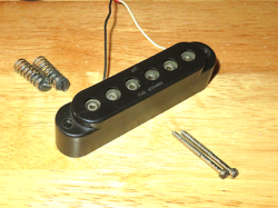 G&L 1983 USA BLACK MFD SINGLE COIL NECK PICKUP