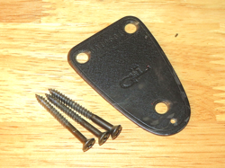 G&L 1983 USA BLACK LOGO SERIAL NUMBER THREE BOLT NECK PLATE