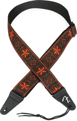 FENDER 2-INCH PASADENA WOVEN STRAP - ORANGE WALLFLOWER