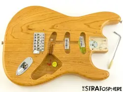 FENDER AV II AMERICAN VINTAGE 1973 BODY & HARDWARE 73 STRAT ASH AGED NATURAL