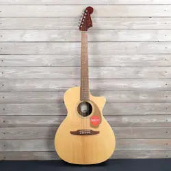 FENDER NEWPORTER PLAYER ACOUSTIC ELECTRIC GUITAR AS IS TOP CRACK