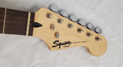FENDER SQUIER STRAT NECK W/TUNERS - MINT