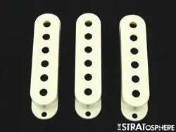 *NEW PICKUP COVERS FOR FENDER STANDARD STRATOCASTER STRAT GUITAR PARTS PARCHMENT