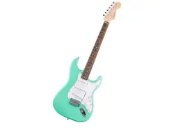 FENDER SQUIER DEBUT SERIES STRATOCASTER ELECTRIC GUITAR, BEGINNER SEA FOAM GREEN