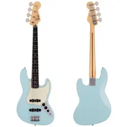 FENDER MADE IN JAPAN JUNIOR COLLECTION JAZZ BASS SATIN DAPHNE BLUE WITH GIG BAG