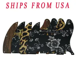 8 HOLE TELE STYLE GUITAR PLASTIC PICKGUARDS SCRATCH PLATE FITS FENDER TELECASTER