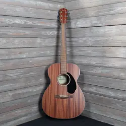 FENDER CC-60S CONCERT ALL MAHAGONY ACOUSTIC GUITAR AS IS BODY DAMAGE