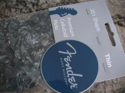 FENDER 351 BLACK MOTO PREMIUM THIN PICKS 144 PCS 098-2351-143 NEW!