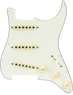 FENDER TEX-MEX SSS PRE-WIRED STRATOCASTER PICKGUARD - PARCHMENT 3-PLY