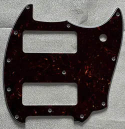 CUSTOM FOR FENDER MUSTANG OFFSET SERIES P90 GUITAR PICKGUARD BROWN TORTOISE