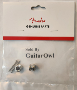 FENDER AMERICAN STANDARD LOCKING CHROME STRAP BUTTONS W/ SCREWS