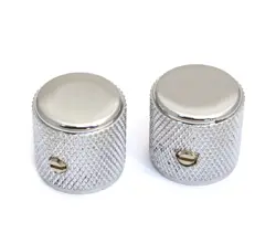GENUINE FENDER USA '60S CHROME BARREL KNOBS FOR P BASS/TELECASTER 009-5799-049